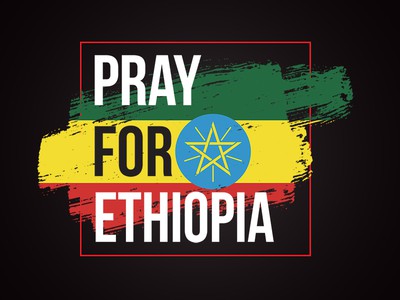 Image with text - Pray for Ethiopia