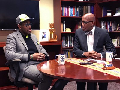 The Reverend Dr. Gregory C. Ellison, II, founder of Fearless Dialogues, appeared this week on Coffee with the Clerk with the Reverend Dr. J. Herbert Nelson, II. Photo by Randy Hobson.