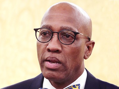 Stated Clerk of the General Assembly J. Herbert Nelson speaks at an event during the 223rd General Assembly (2018) in St. Louis.  Photo by Danny Bolin