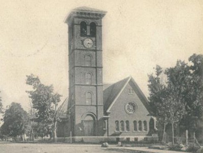 First Presbyterian Church (Sackets Harbor, N.Y.) about 1908. From RG 428, Postcard collection.