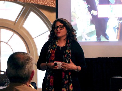 Ruling Elder Vilmarie Cintrón-Olivieri, co-moderator of the 223rd General Assembly in 2018, co-taught a workshop Saturday designed to help mid council moderators become more effective spiritual leaders. Photo by Rick Jones.