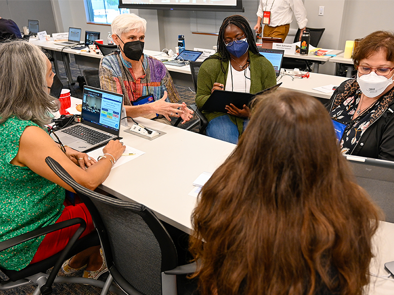 Participants in the Health, Safety, and Benefits Committee participated in a group discussion on June 23, 2022 at the Presbyterian Center in Louisville, Kentucky. (Photo by Rich Copley).