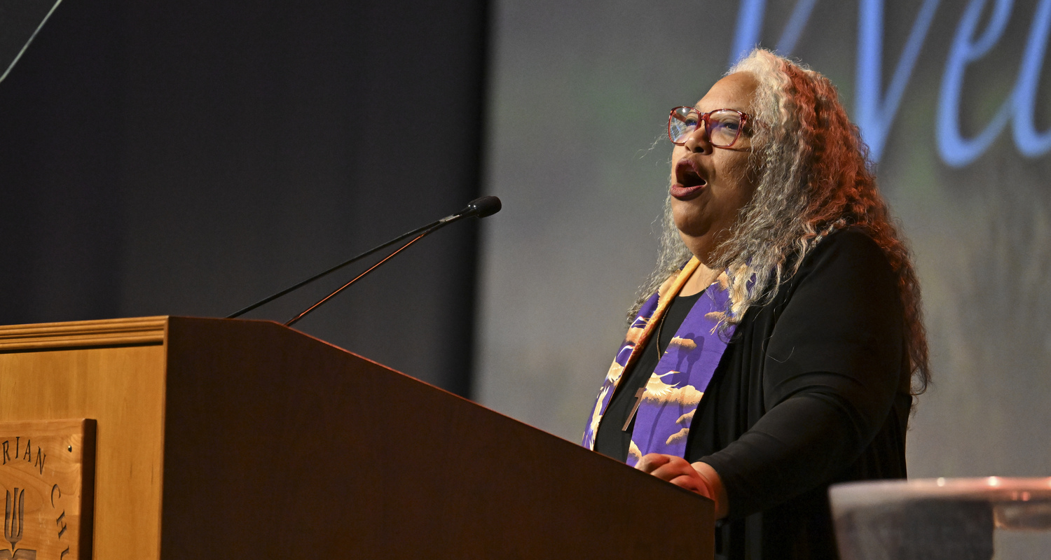 Morning Worship July 3, 2024 at GA226 was led by Rev. Ruth T. West, Associate Dean at San Francisco Theological Seminary.