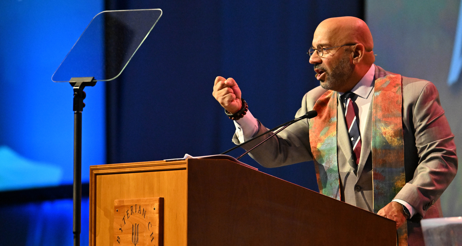 Closing worship at GA226 was led by the Rev. Dr. Victor Aloyo