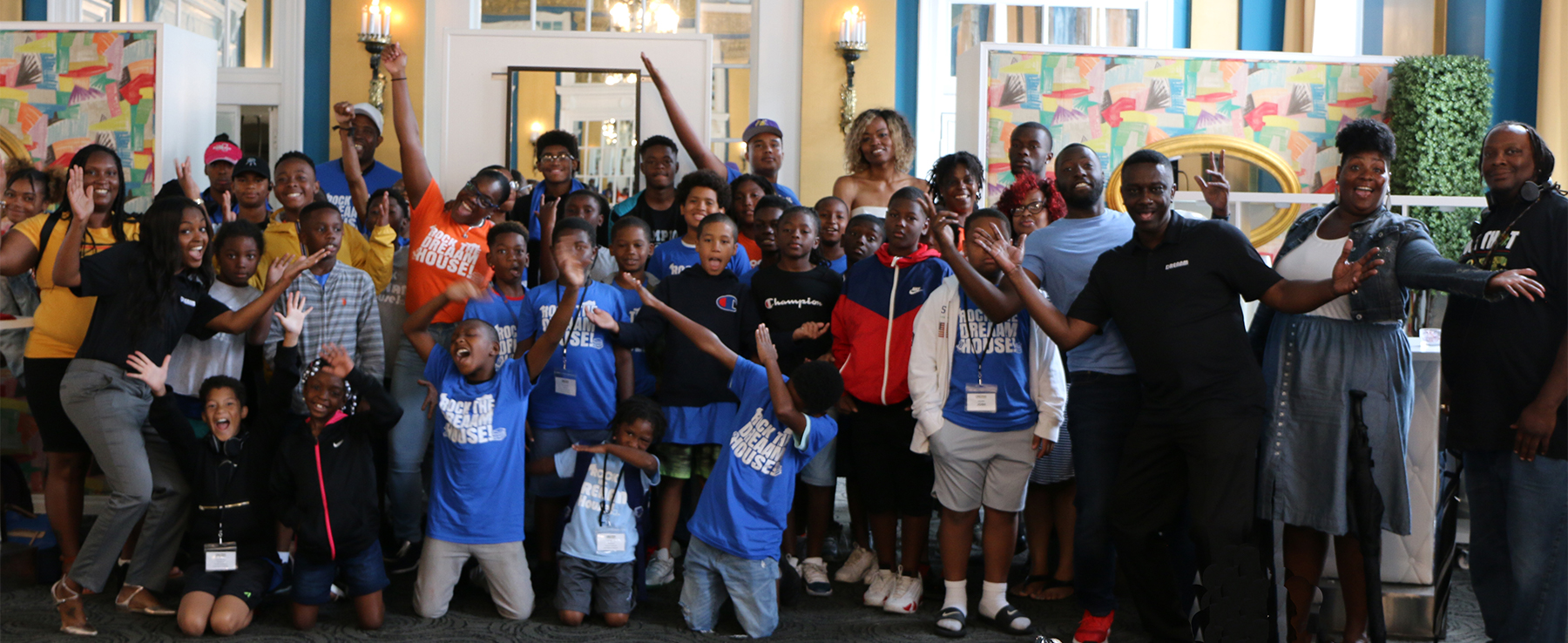 DREAAM participants, parents and staff traveled from Champaign, Ill. to participate in Big Tent on August 2, 2019. Photo by Angela Stevens. 