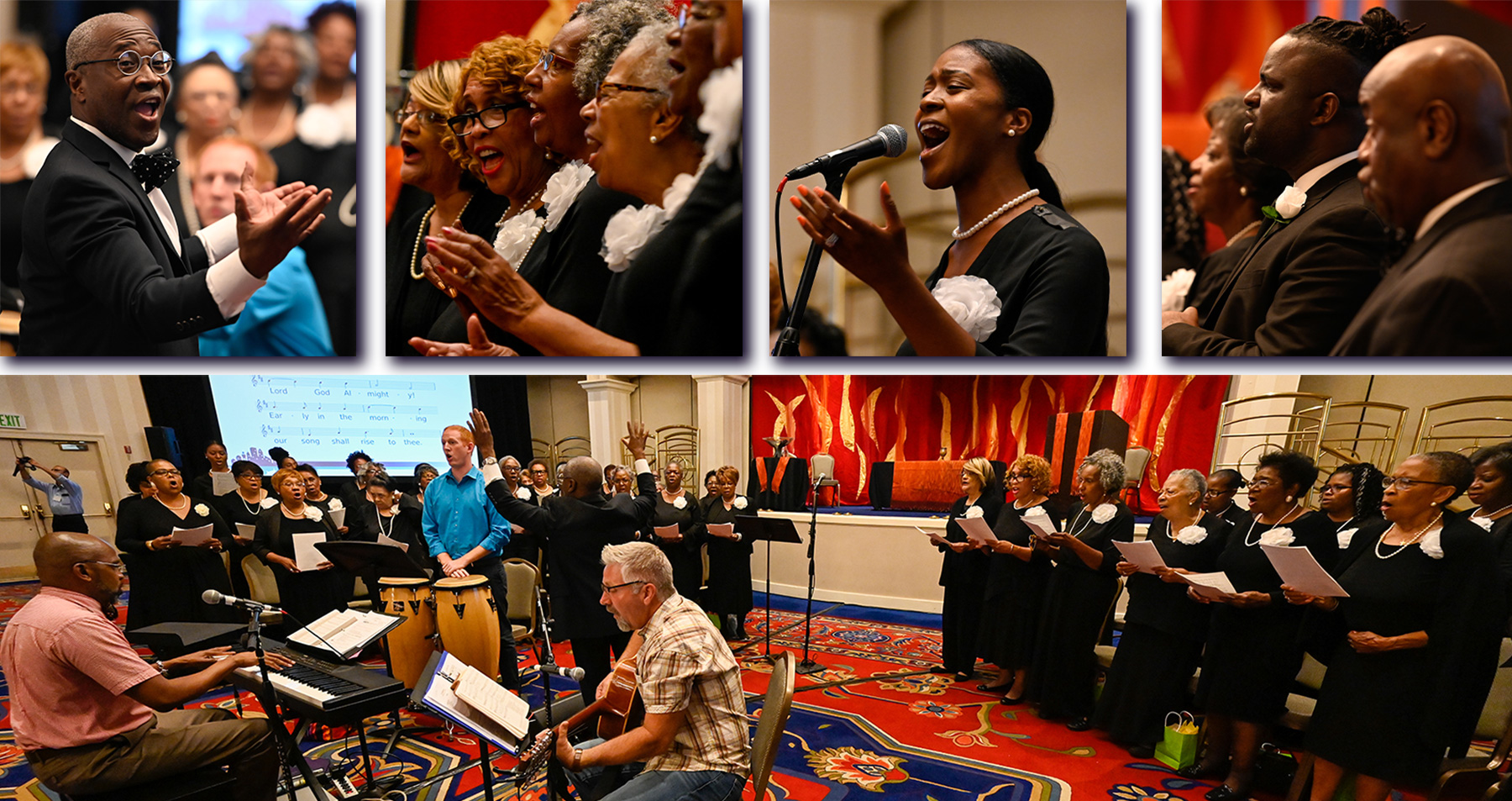 The Community Concert Choir of Baltimore performs at Opening Worship at Big Tent 2019 in Baltimore, MD. Photo by Rich Copley.