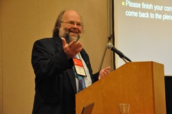 Photo of a man at a podium