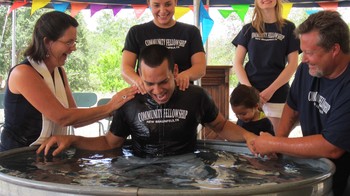 Baptism dunk tank