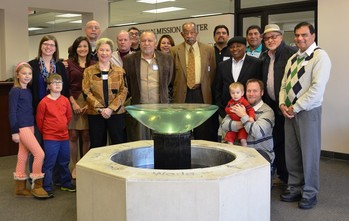 Carlos Emilio Ham-Stanard with the group that joined him at Grace Presbytery in Irving, Texas.