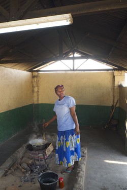 The center teaches mothers about balanced nutrition, the importance of protein and ways to incorporate locally available foods into their children’s diet.