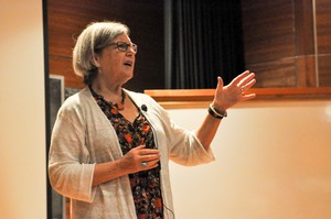 Sister Simone Campbell speaks at Big Tent 2015 in Knoxville.