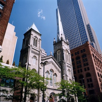 Old Stone Church, long a downtown Cleveland landmark, dates back to 1820. It’s presence on the Public Square makes the church a focal point for events of community importance. 