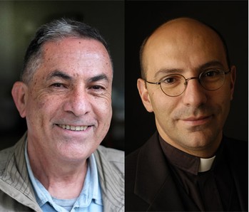 Gideon Levy and Mitri Raheb.