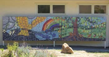 Mural outside Bethany Presbyterian Church