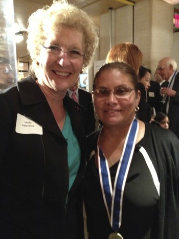 Linda Valentine (left) and Nely Rodriguez.