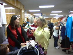 Customers browse the store run by Forest Larger Presbytery.