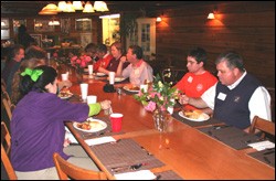 About 30 people gathered at an informational meeting about FaithPoint Presbyterian Church in Simpsonville, SC.