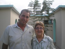 Carlos Leon (left), coordinator of Centro Ecologico Diaconal, and Ofelia Ortega, founder and director of the center.