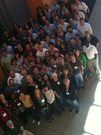 A large group of people standing together for a photo.