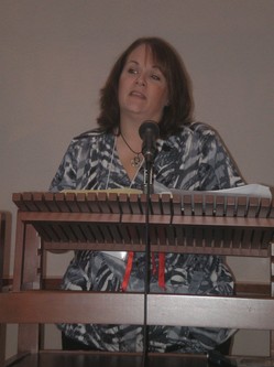  The Rev. Keri Shelton , a pastor-mentor with “For Such a Time as This,” preaches at the commissioning service for the 2013 class of pastoral residents.