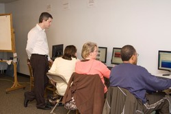 People sitting at computers