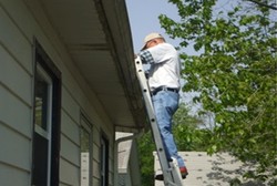 Man on ladder