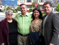 The Revs. Alice Winters, Craig Meyers, Adelaida Jimenez and Milton Mejia