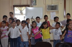 Children in a classroom