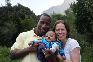 Nancy and Shelvis Smith-Mather with their first born, Jordan. 