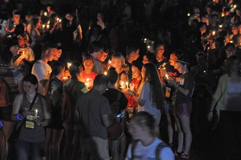 PYT kids with candles