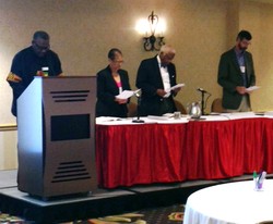 Participants at the service celebrating a partnership covenant between the National Black Presbyterian Caucus and the Presbyterian Mission Agency.