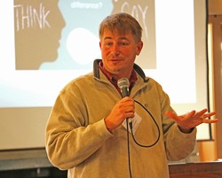 Mark Adams, PC(USA) mission co-worker at the U.S.-Mexico border leads a session on maximizing the effectiveness of short-term mission trips.