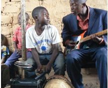 Worship at a church in Nkonko, Congo.