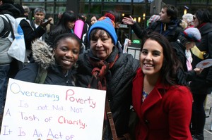 Presbyterians participate in the International Women’s Day March at the 59th Session of the UN Commission on the Status of Women.