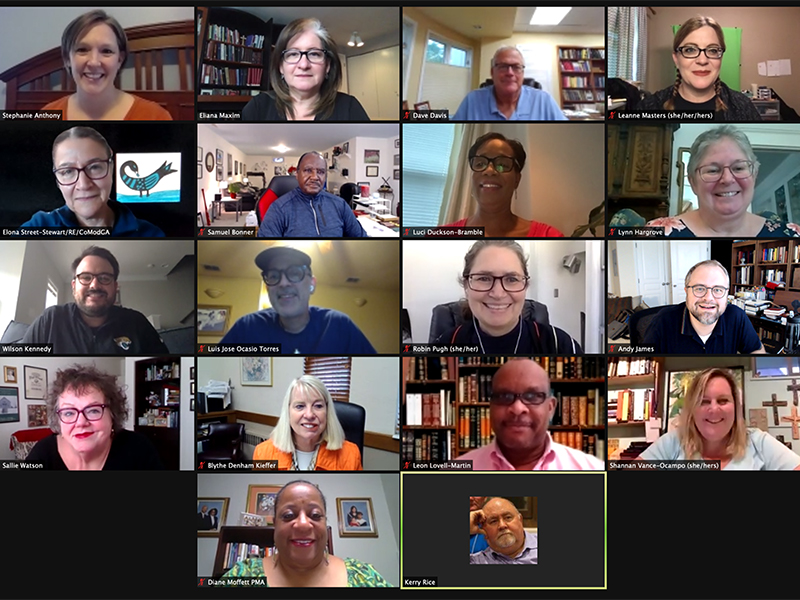 COGA meeting online via Zoom in December 2020. 