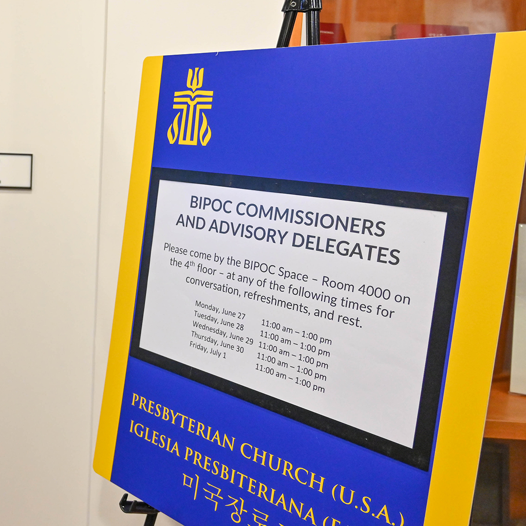 The in-person BIPOC Space was open during committee meetings at the 225th General Assembly (2022). Photo by Rich Copley. 