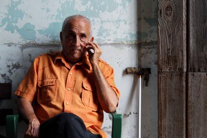 An elderly neighborhood resident who has been assisted by his church family at the Presbyterian Mission in Camagüey.