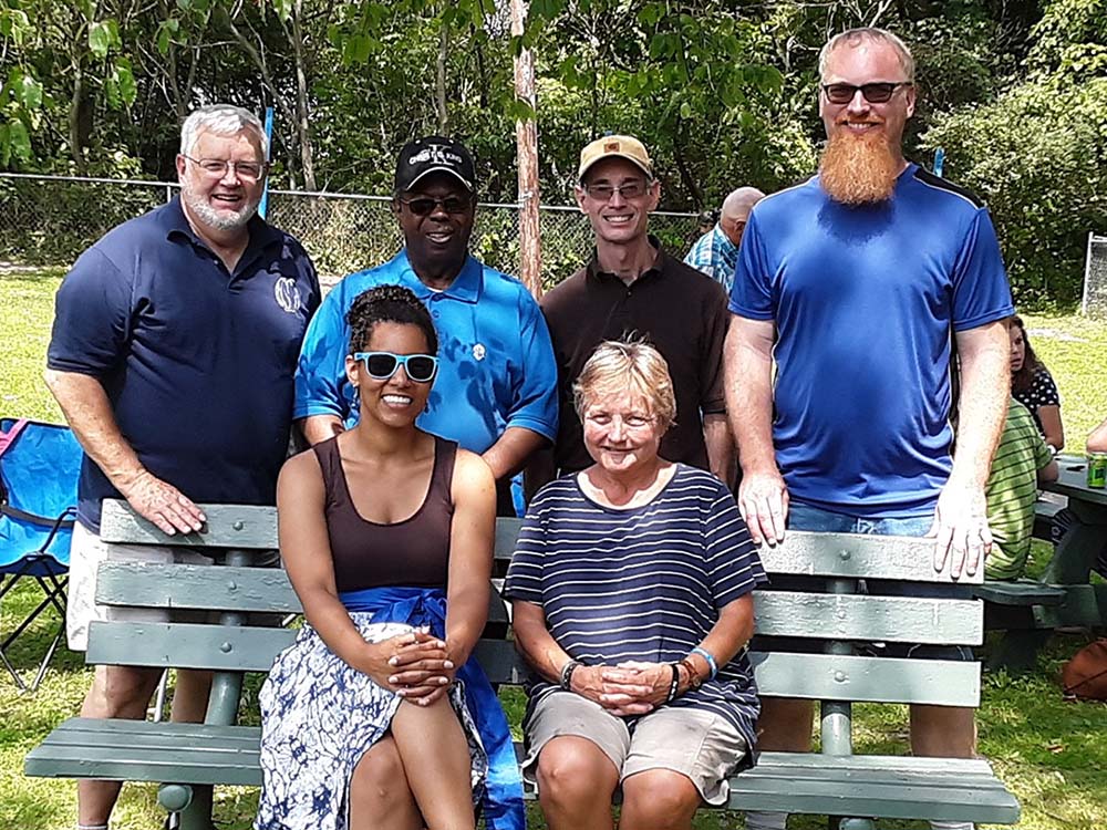 Slater (front left) with Pastors of the Spencer, Van Etten and Candor faith community, courtesy of Sabrina Slater.