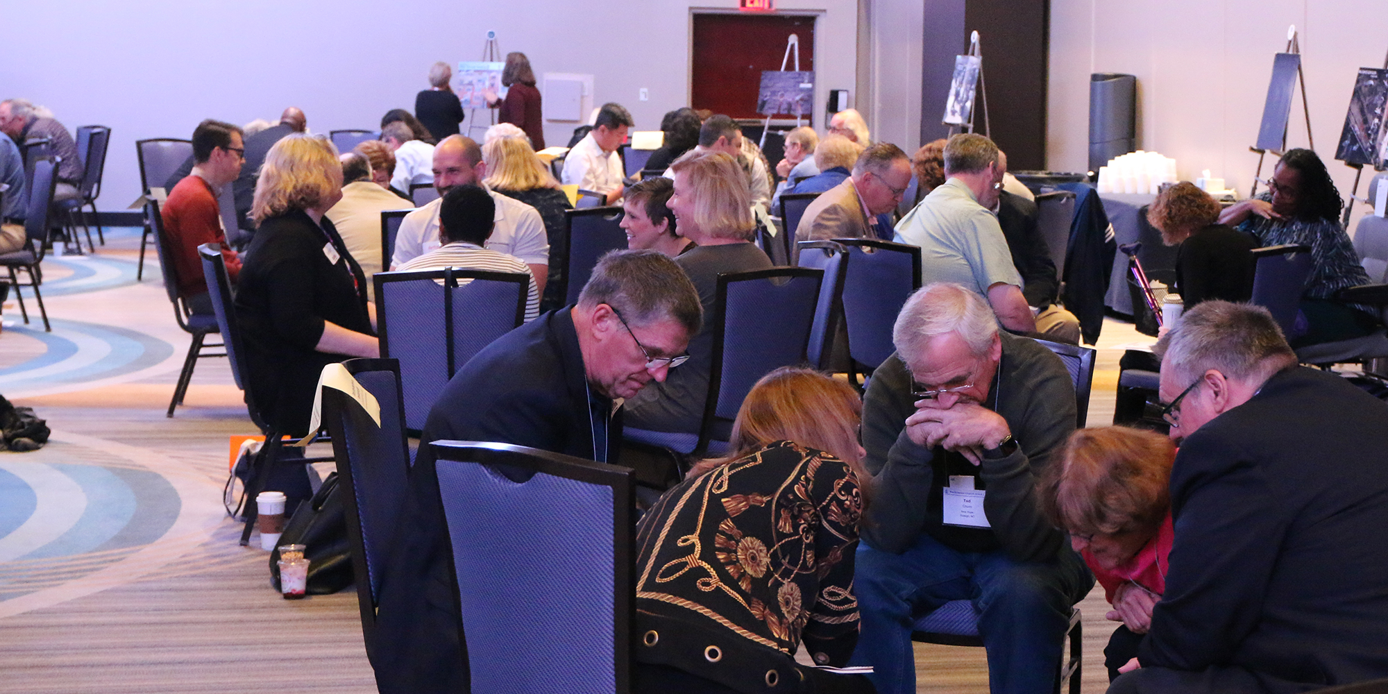 Participants at the Mid Council Leaders Gathering conduct group discussions. Photo by Rick Jones.