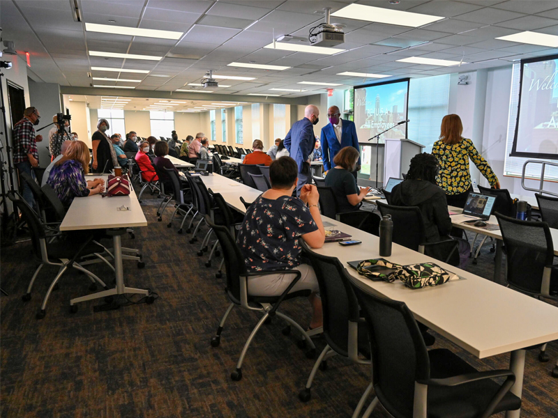 The conference space at the Presbyterian Center.