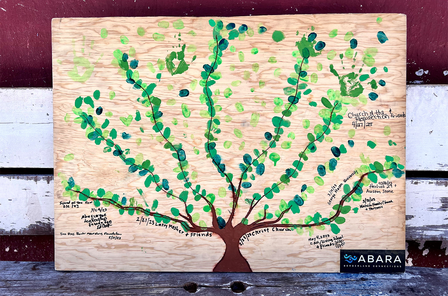 Fingerprint art via Abara and TRP Border Foundation. All photos courtesy of Carolyn Miller, 2023. 