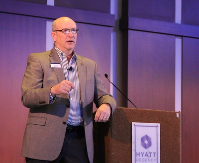 The Rev. Frank Clark Spencer, president of the Board of Pensions, addressed issues of gender, race and fair pay during the final day of the Mid Council Leaders Gathering. 