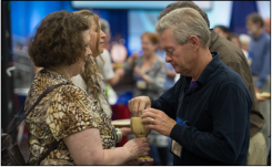 Communion service during morning worship. 