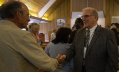 Passing of the Peace at Covenant Presbyterian Church.