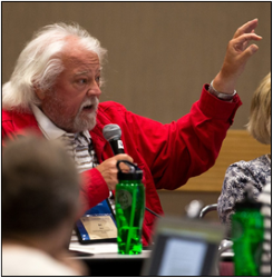 Bill Bess speaks to the Immigration and Environmental Issues Committee.