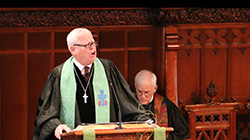 Moderator Heath Rada preaching