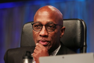 Stated Clerk J. Herbert Nelson, II at the 223rd General Assembly (2018) in St. Louis.