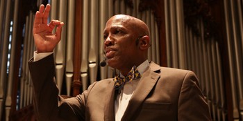 Stated Clerk, Rev. Dr.  J. Herbert Nelson, II Preaching in July 2017 at Big Tent in St. Louis, MO 