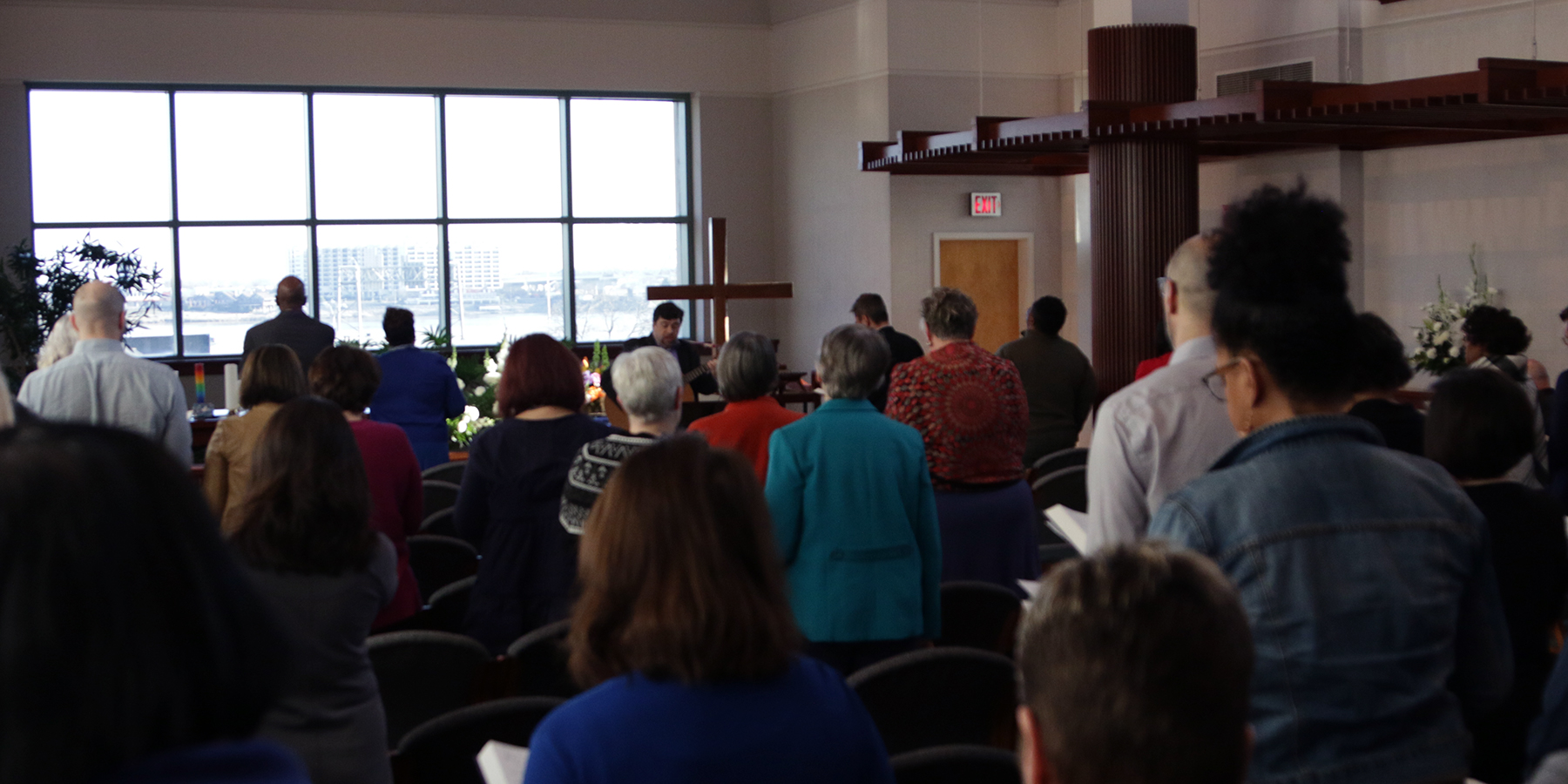 Representatives of several PC(USA) agencies attended the Monday memorial service. Photo by Randy Hobson.