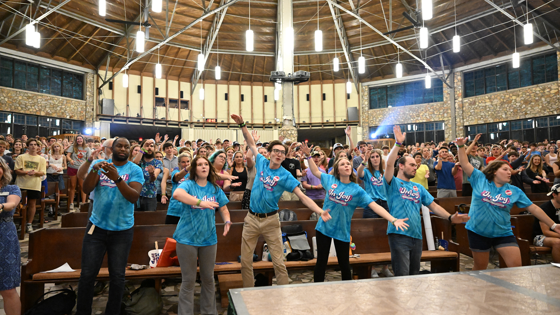 Audience inside Anderson Auditorium, Montreat Youth Conferences, 2023.